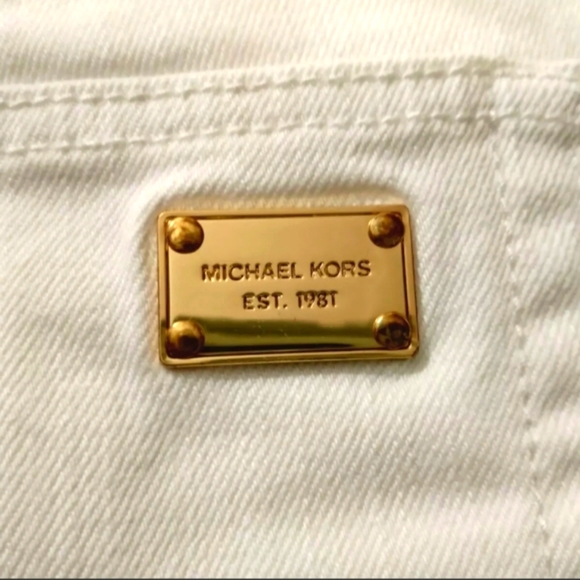 Michael Kors Jeans White Ankle Length Boot Cut Size 8 - Picture 9 of 10